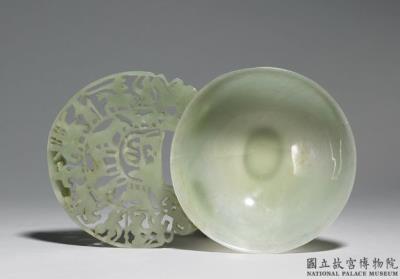 图片[3]-Jade lidded bowl with single disc shaped handle, Western Asia or Ottoman Empire-China Archive